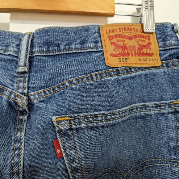Levi's 505 Men's Jeans Size 32/34 - Picture 5 of 10